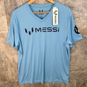 Messi V-neck Jersey‎ Tee Shirt Mens Large NWT #soccer #10